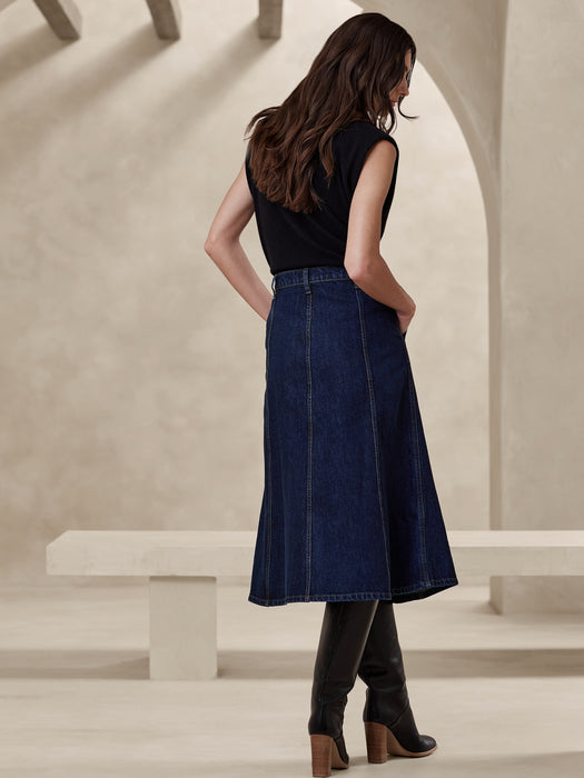 Pia Denim Midi Skirt