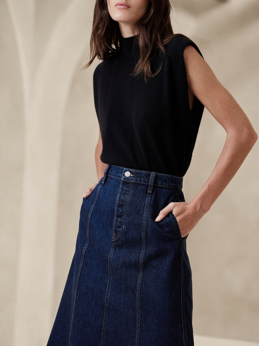 Pia Denim Midi Skirt