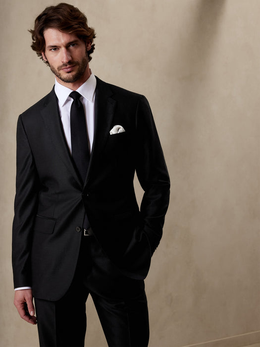 Signature Italian Hopsack Suit Jacket