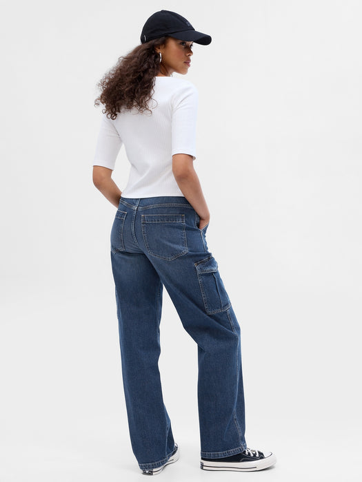 Mid Rise ’90s Loose Cargo Jeans