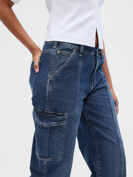 Mid Rise ’90s Loose Cargo Jeans