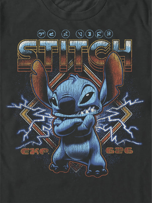 Lilo and Stitch 80s Rocker Stitch Graphic Tee