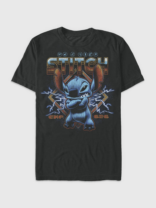 Lilo and Stitch 80s Rocker Stitch Graphic Tee