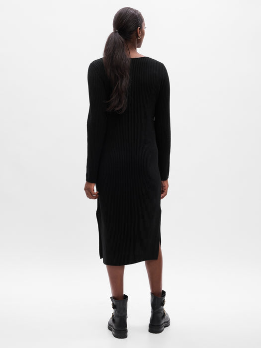 Maternity CashSoft Rib Midi Sweater Dress