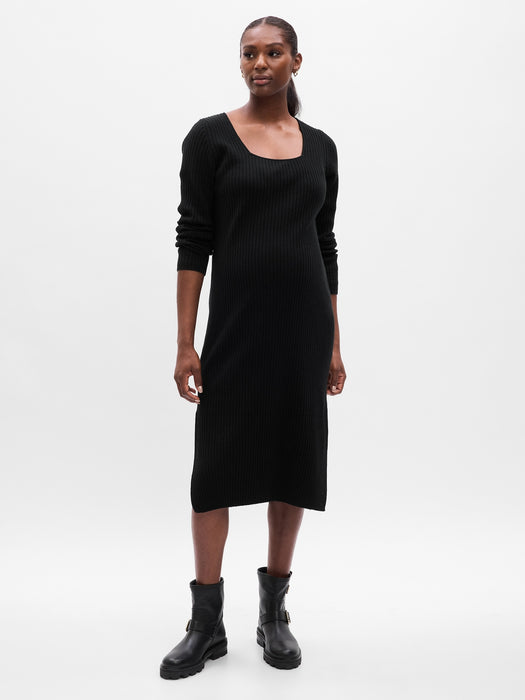 Maternity CashSoft Rib Midi Sweater Dress