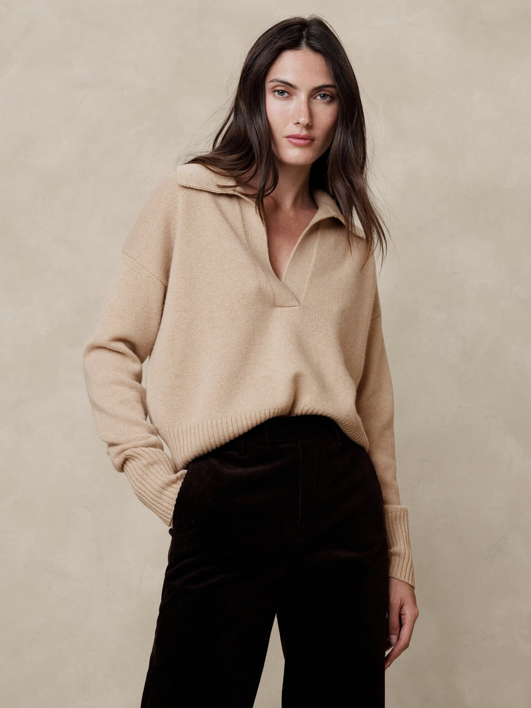Luna Cashmere Sweater Polo — GAP (International)