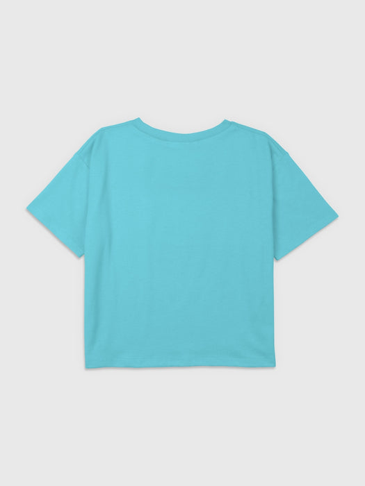 Kids Ariel My Waves Graphic Boxy Crop Tee