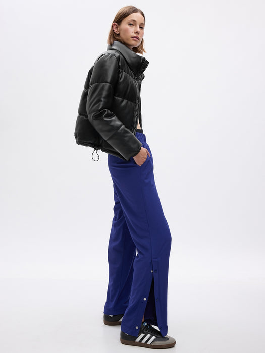 GapFit Snap-Hem Fleece-Lined Sweatpants