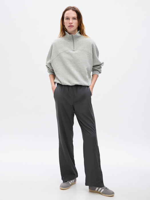 GapFit Snap-Hem Fleece-Lined Sweatpants