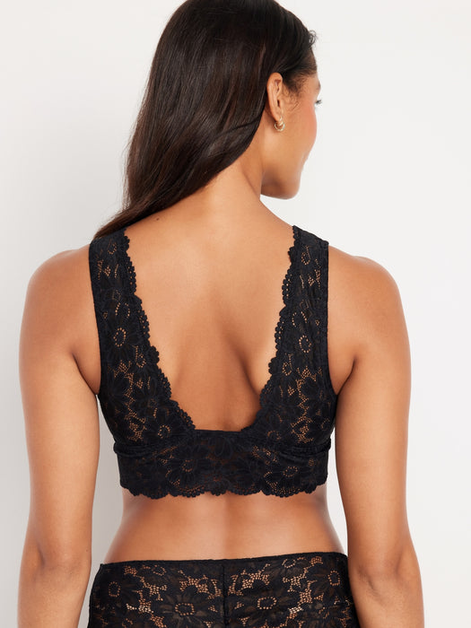 Lace Front-Close Bralette