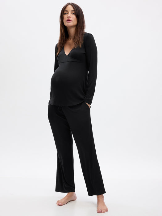 Maternity Rib PJ Set