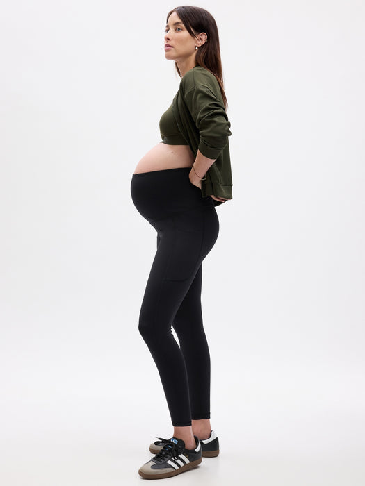 Maternity Recycled Power Full Panel 7/8 Leggings