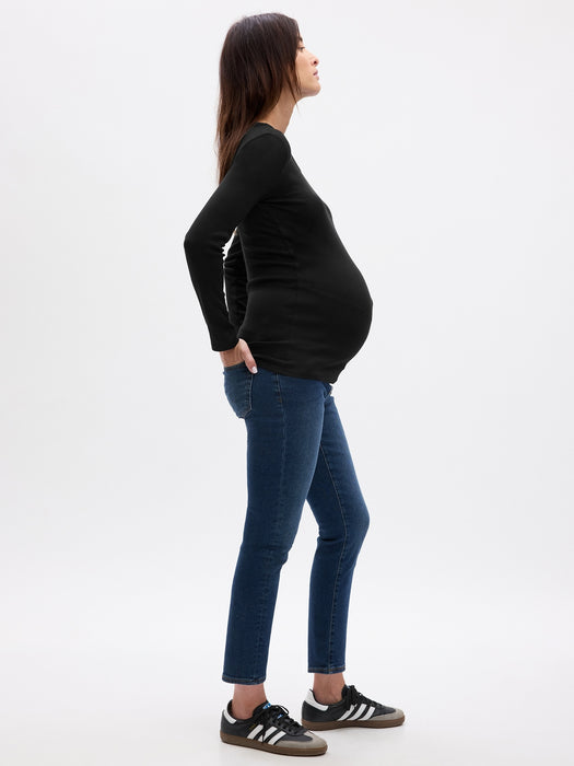 Maternity Modern Crewneck T-Shirt