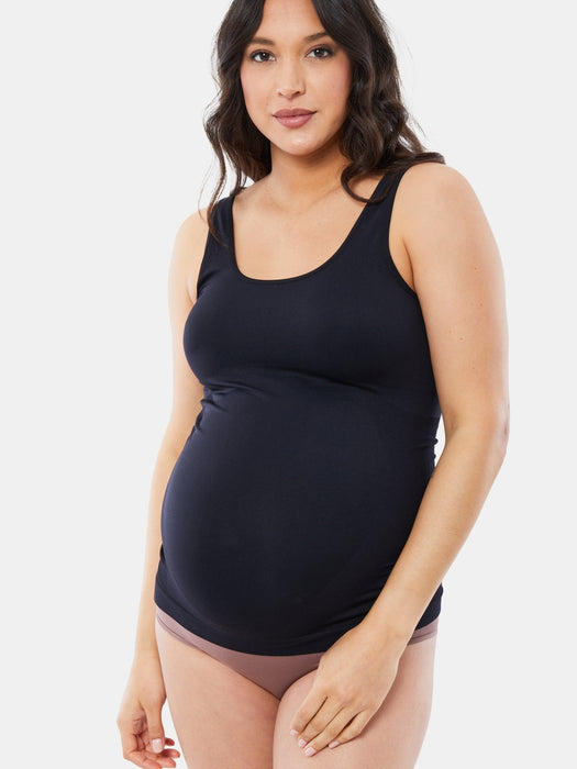 Ingrid and Isabel Basics Maternity Seamless Belly Support Cami 2 Pack