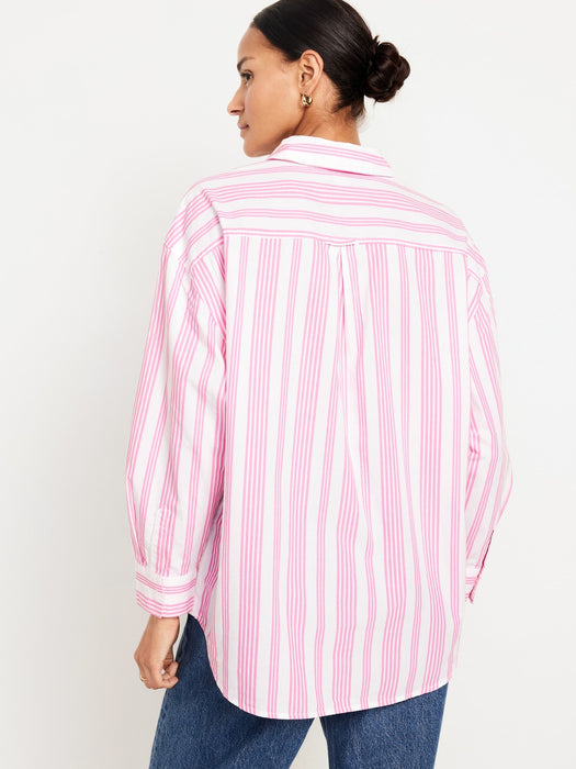 Oversized Button-Down Boyfriend Shirt