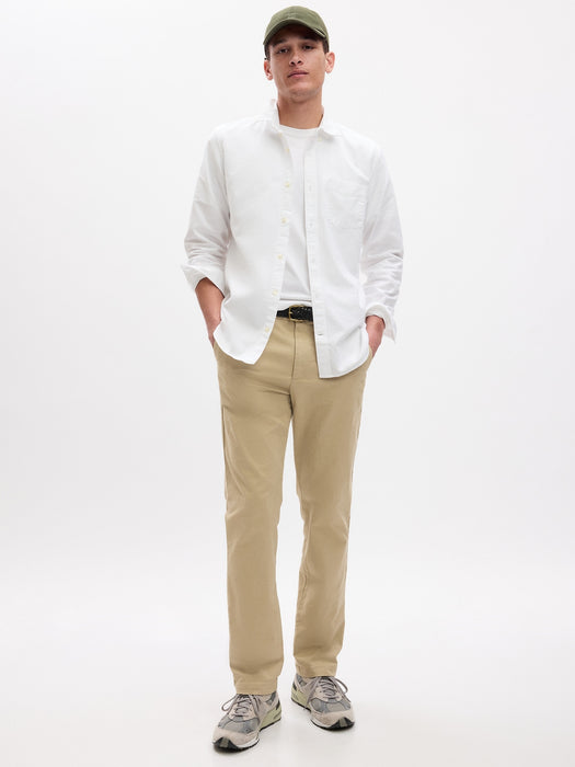 Modern Khakis in Straight Fit with GapFlex