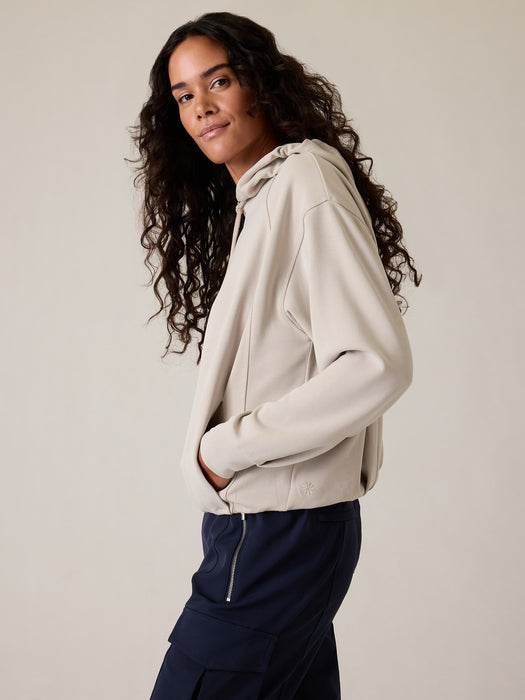 Seasoft Bubble Hem Hoodie