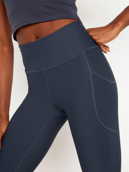 High-Waisted PowerSoft Crop Pocket Leggings