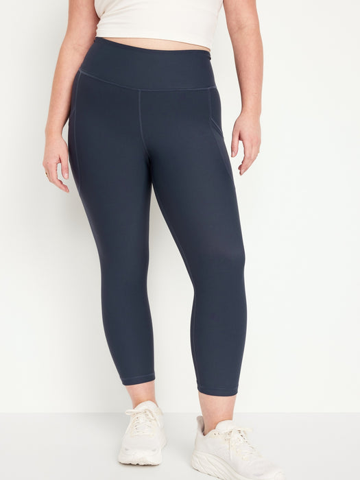 High-Waisted PowerSoft Crop Pocket Leggings