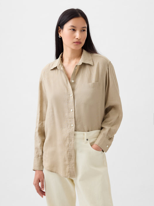 100% Linen Big Shirt