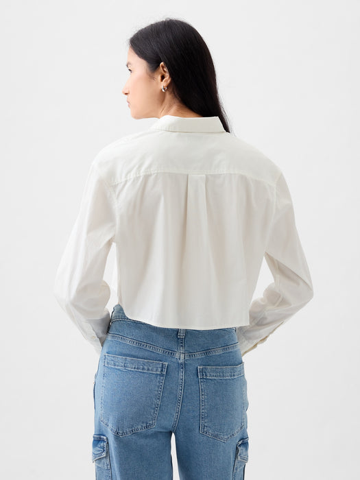 Organic Cotton Cropped Shirt