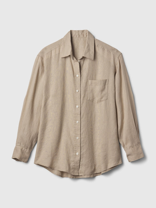 100% Linen Big Shirt