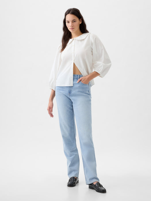 High Rise '90s Straight Jeans