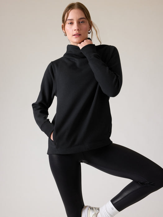 Cozy Karma Twist Neck Sweatshirt