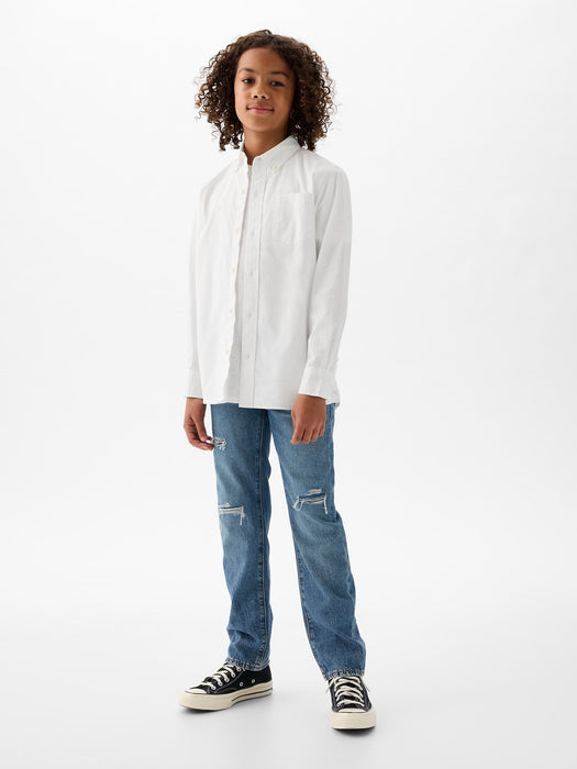 Kids Organic Cotton Poplin Shirt