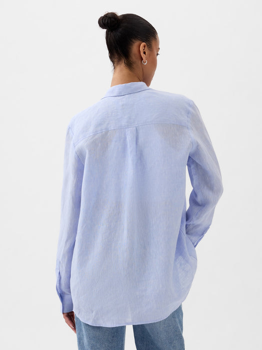 100% Linen Boyfriend Shirt