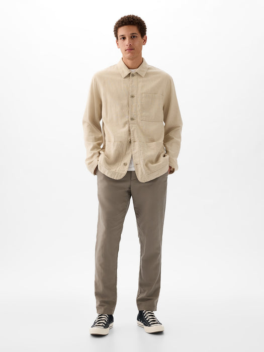 Linen-Cotton Chore Jacket