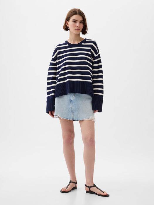 24/7 Split-Hem Shrunken Sweater