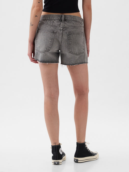 Low Rise Stride Denim Shorts