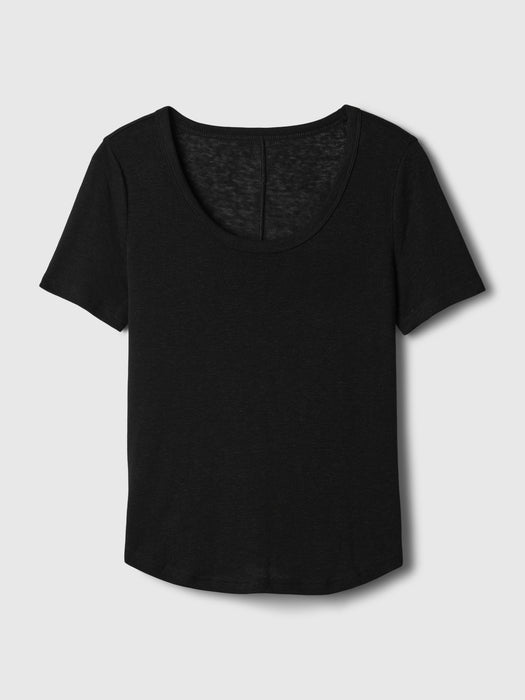 Linen-Blend T-Shirt