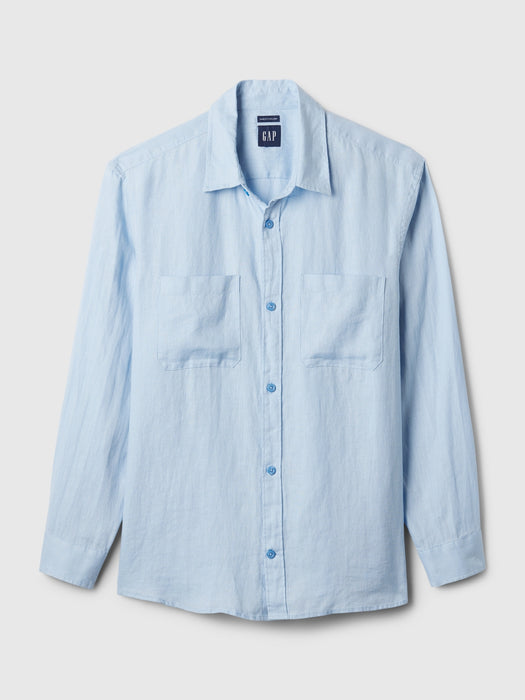 Linen Two-Pocket Shirt