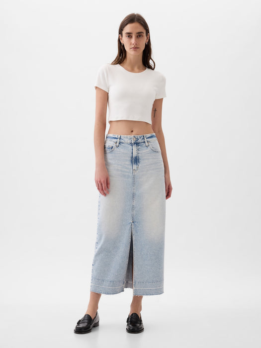 Denim Midi Skirt