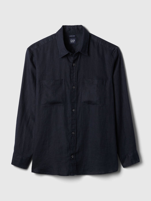 Linen Two-Pocket Shirt