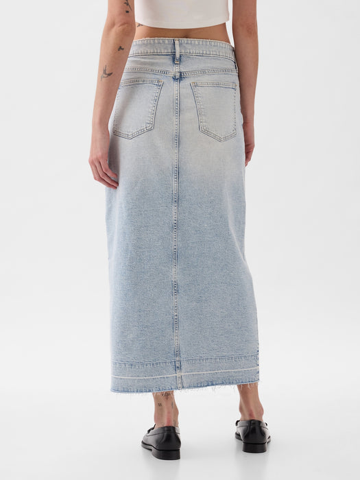 Denim Midi Skirt