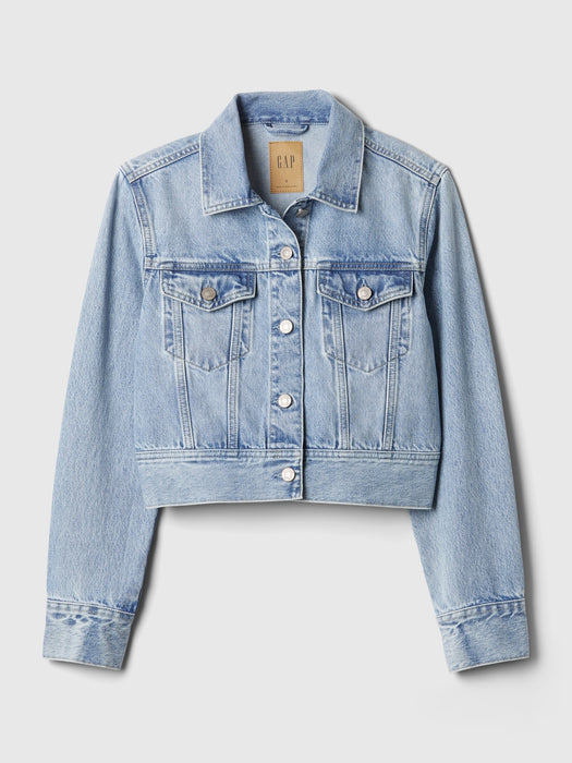 Cropped Icon Denim Jacket