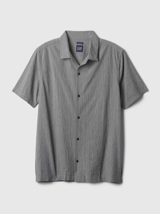 Crinkle Gauze Textured Shirt