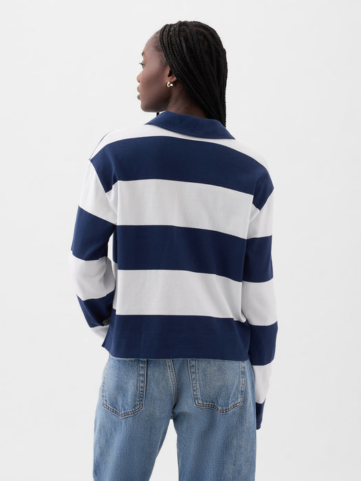 Cropped Rugby Polo Shirt