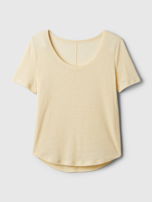 Linen-Blend T-Shirt