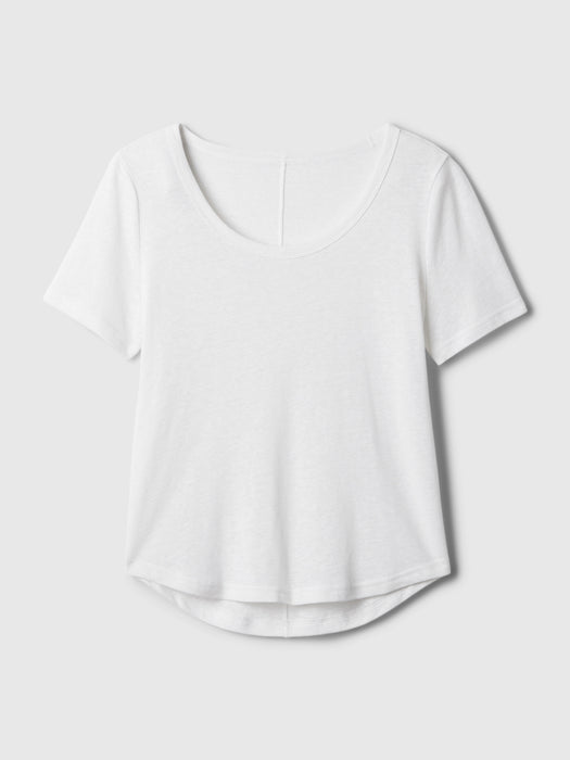 Linen-Blend T-Shirt