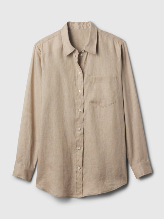 100% Linen Boyfriend Shirt