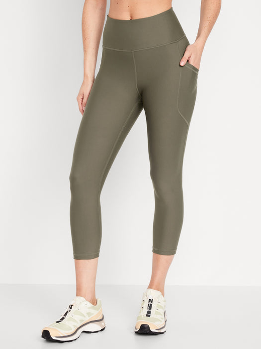 High-Waisted PowerSoft Crop Leggings