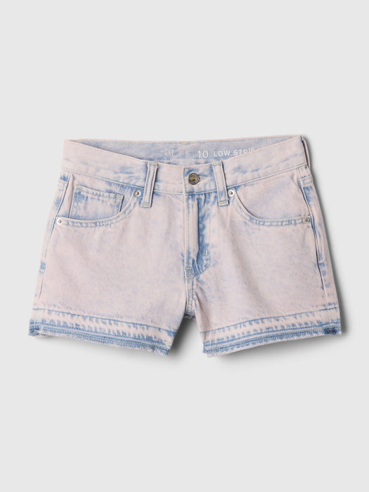 Kids Low Rise Denim Shorts