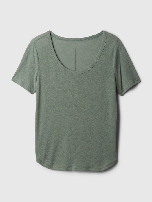 Linen-Blend T-Shirt