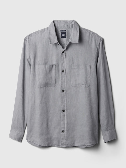 Linen Two-Pocket Shirt