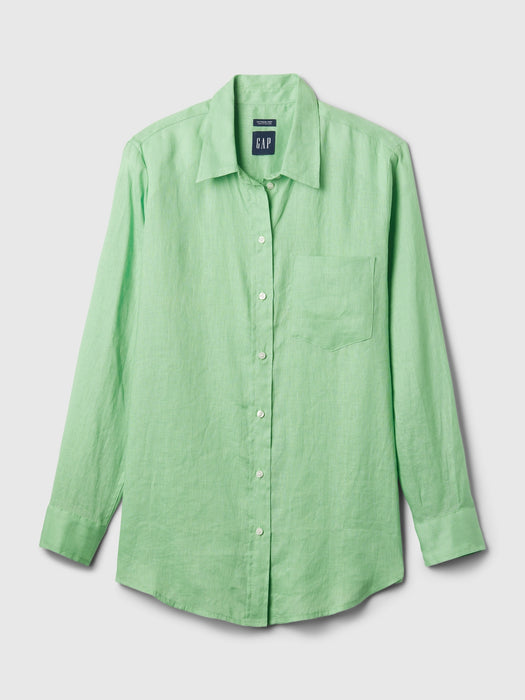 100% Linen Boyfriend Shirt