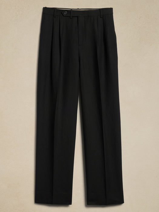 Agustin Relaxed Linen-Blend Pant